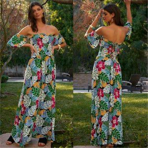 'WELCOME TO THE AMAZONS' MAXI DRESS